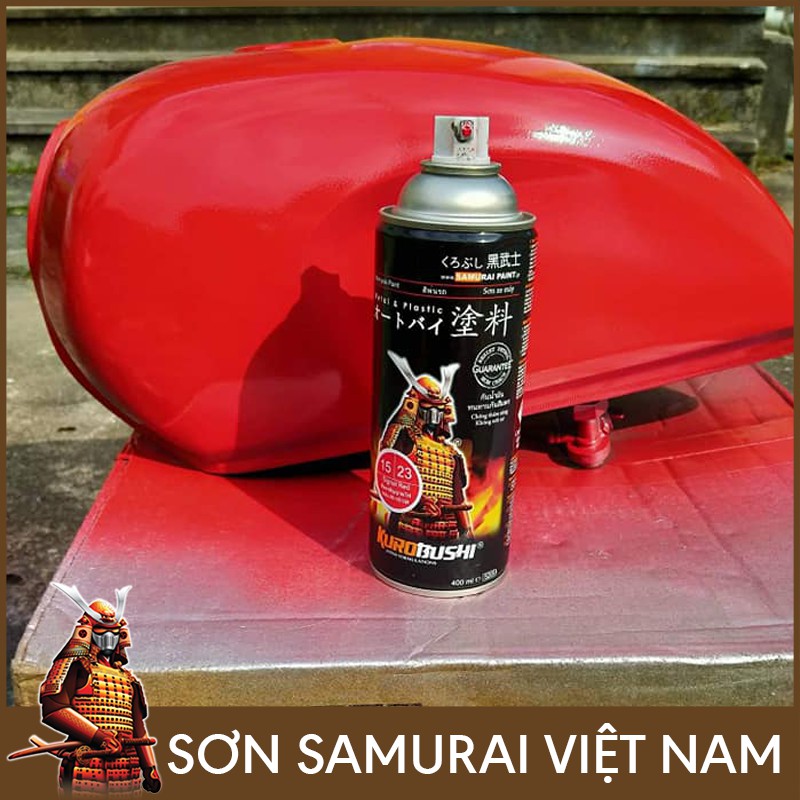 Sơn Samurai Việt Nam - Combo Son Xit Samurai Màu Đỏ 23