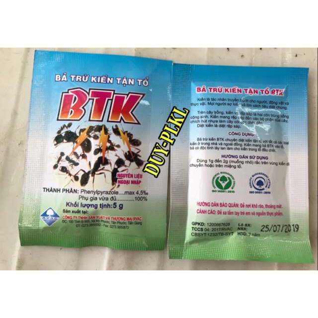 Bả kiến BTK - Diệt kiến tận ổ. - 5gram.