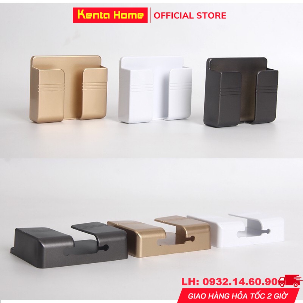 Kệ dán tường để điện thoại, remote điều khiển, ổ cắm - giá đỡ dán tường sạc điện thoại - kệ đựng đồ dán tường đa năng