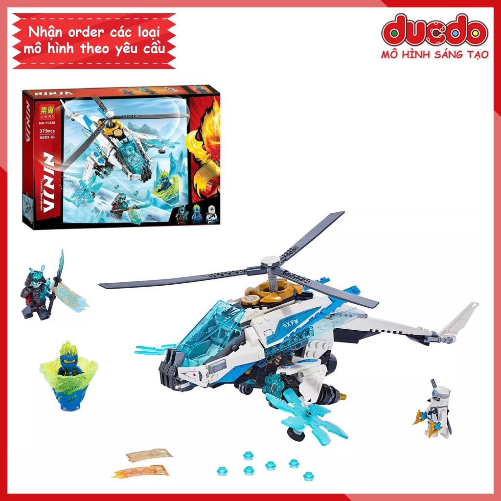 LARI 11328 Lắp ghép Ninjago siêu máy bay Shuricopter - Đồ chơi Xếp hình Mô hình 70673 BELA