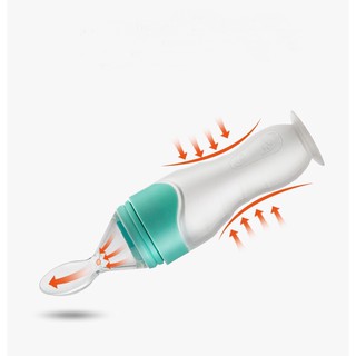Bình Thìa Ăn Dặm Silicon Cao Cấp (Loại 90ml) DDBT146