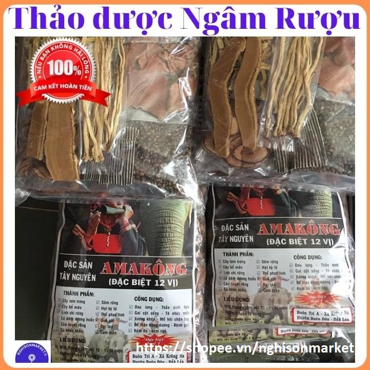 ĐỒ NGÂM RƯỢU Thang Amakong bổ thận tráng dương 12 vị đặc biệt