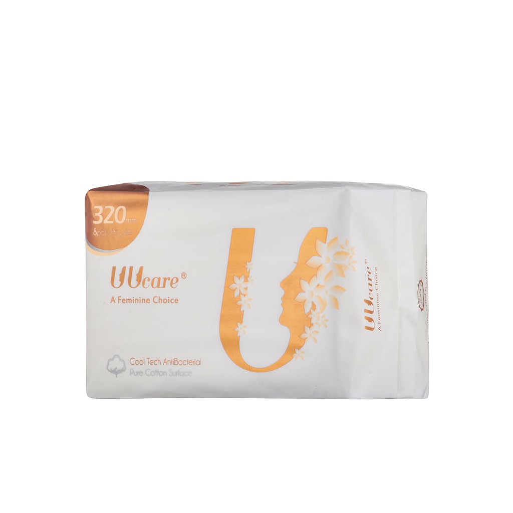 Băng vệ sinh Kháng Khuẩn Làm Mát UUcare CoolTech 32cm ban đêm