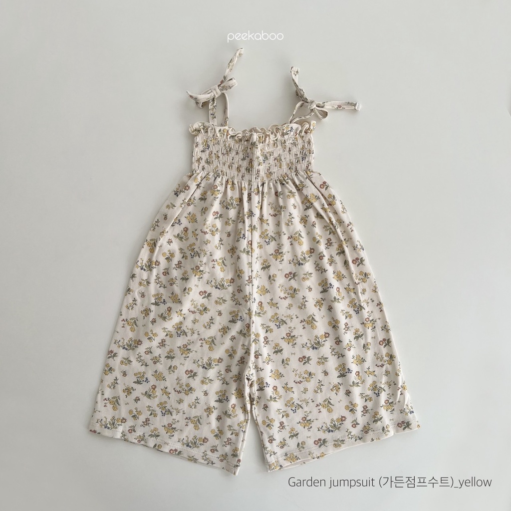 Bộ quần áo suit liền hoa nhí cho bé gái bst Garden Peekaboo Hàn Quốc