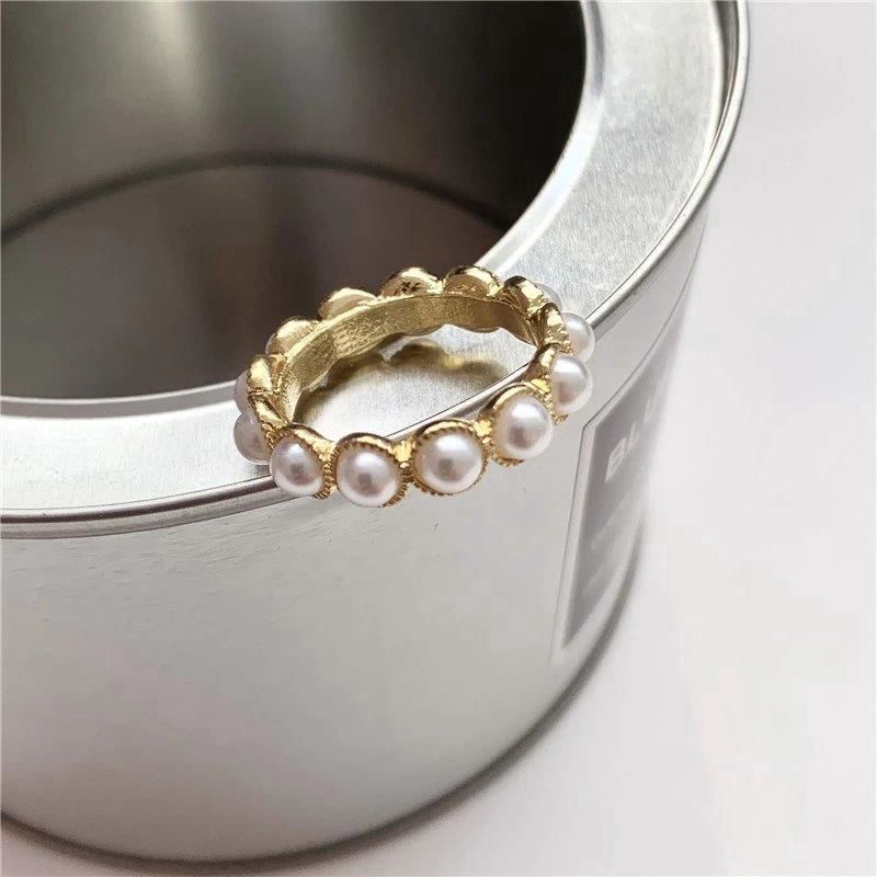 Nhẫn đính ngọc trai thời trang Hàn Quốc cho nữ