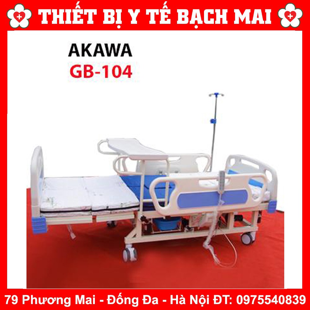 Giường Bệnh Nhân Y Tế Chạy Điện Đa Năng AKAWA GB-104 Cao Cấp