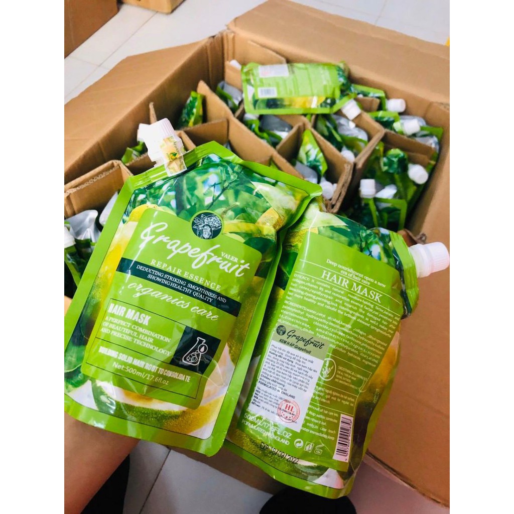 Kem Hấp - Ủ- Xả Phục Hồi Tóc Bưởi Grapefruit Siêu Mềm Mượt Dạng Túi 500ML PVN613 | BigBuy360 - bigbuy360.vn