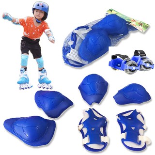 combo bộ dụng cụ trượt patin và đồ bảo hộ cho bé