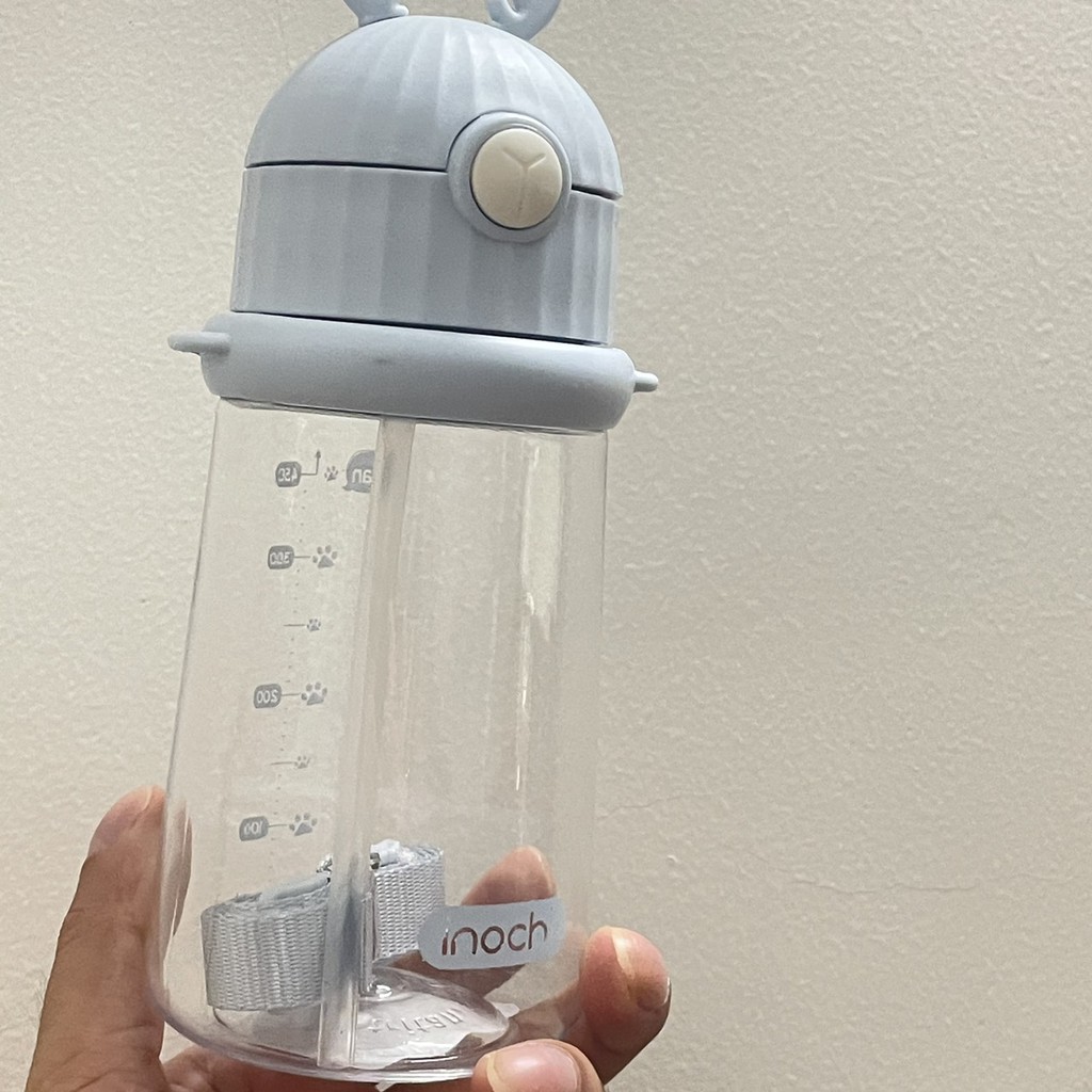 BÌnh Nước Cho Bé Có Vòi Hút Goky Rudy 450ml - Inochi