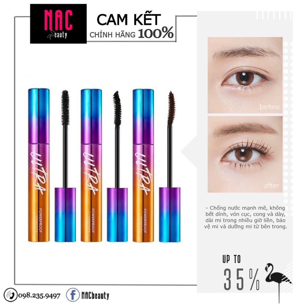 Mascara không thấm nước Missha Ultra Powerproof