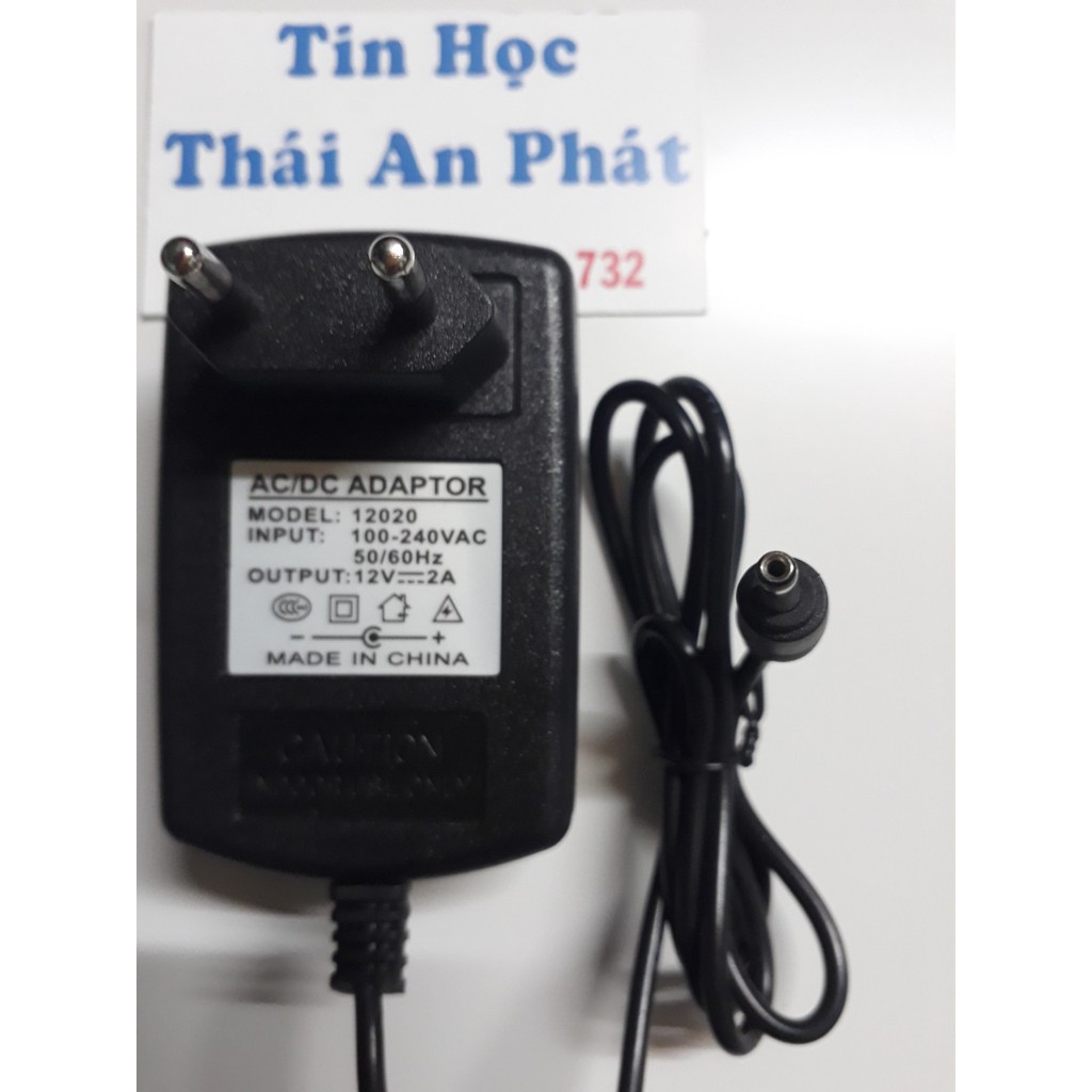 Adapter 12V-2A,đầu nhỏ (3.5mm*1.35mm),hàng chất lượng