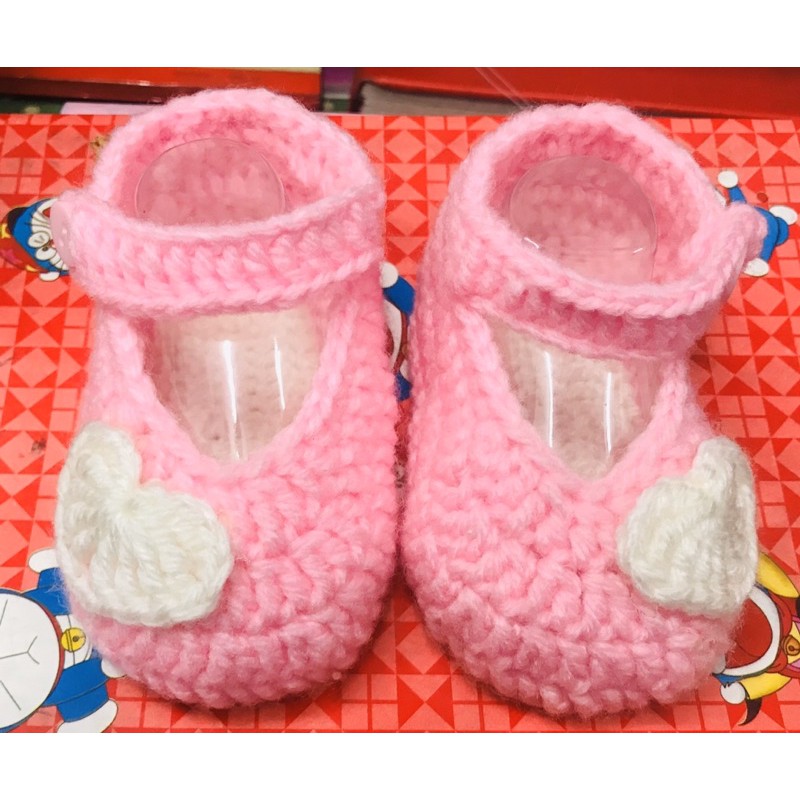 Giày len Handmade cho bé 6-12 M (ib chọn mẫu)