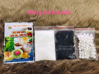 Sét 4 món làm Hồng trà trà sữa