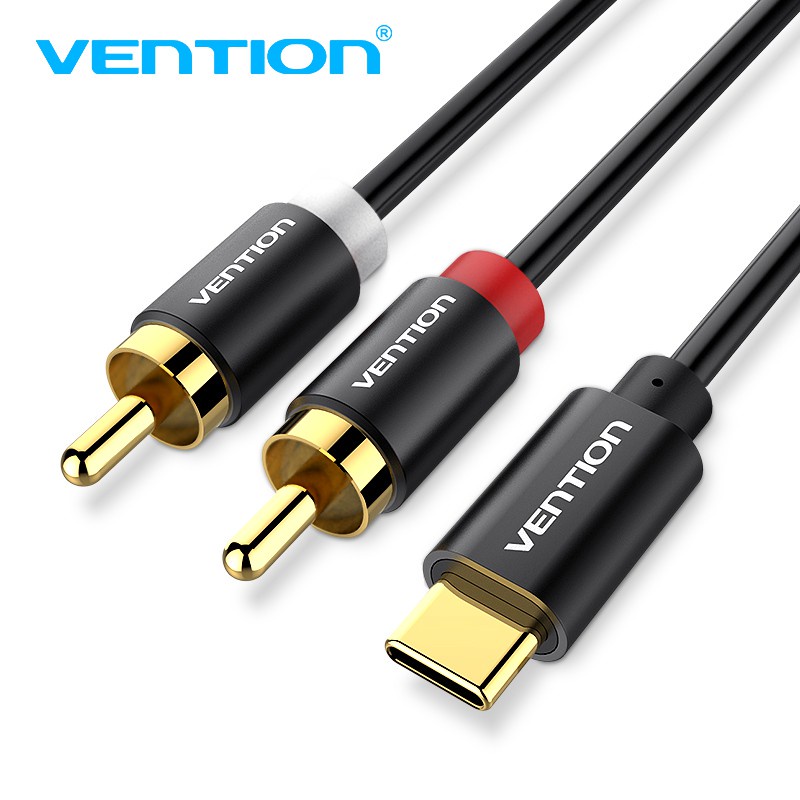 Vention USB C RCA Audio Cable Type-C to 2 RCA Cable 2rca Jack Type C RCA Cable for Speaker Home Theater TV