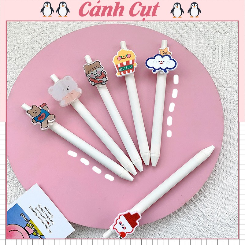 Bút bi bút bi nước cute nhiều hình dễ thương⚡️FREESHIP⚡️ Bút bi dễ thương hoạt hình nhiều màu VPP44