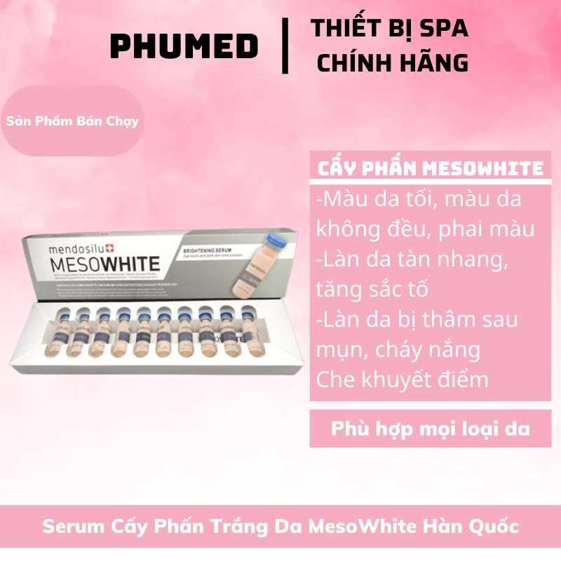 (Lẻ 1 ống) Serum Cấy Phấn Trắng Da MesoWhite Hàn Quốc