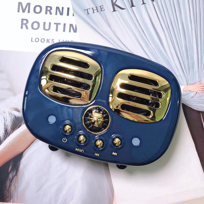Loa mini Bluetooth không dây Retro HM12