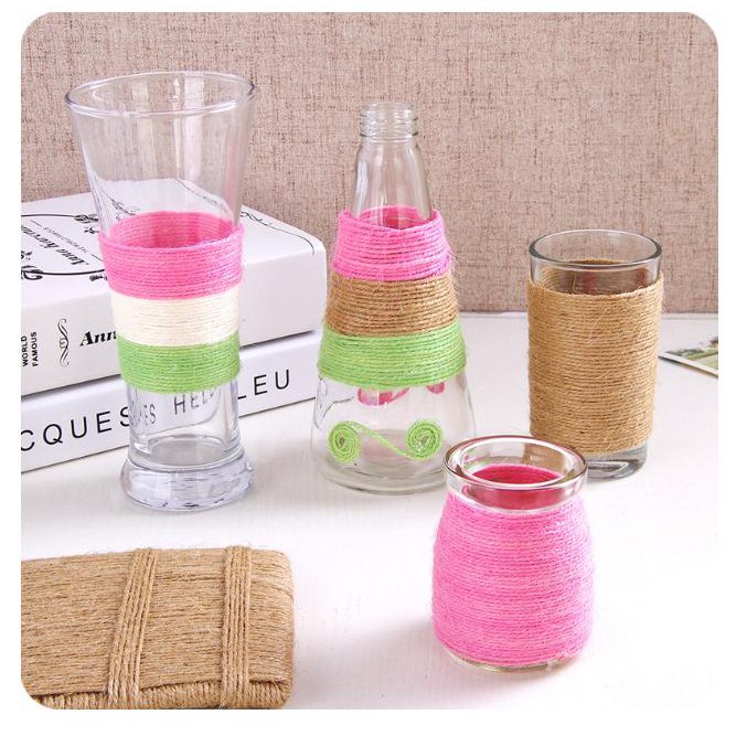 Cuộn dây thừng màu trang trí handmade 2mm