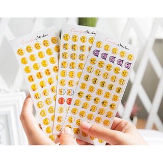Sticker Emoji một tấm 55 icon Gusshop