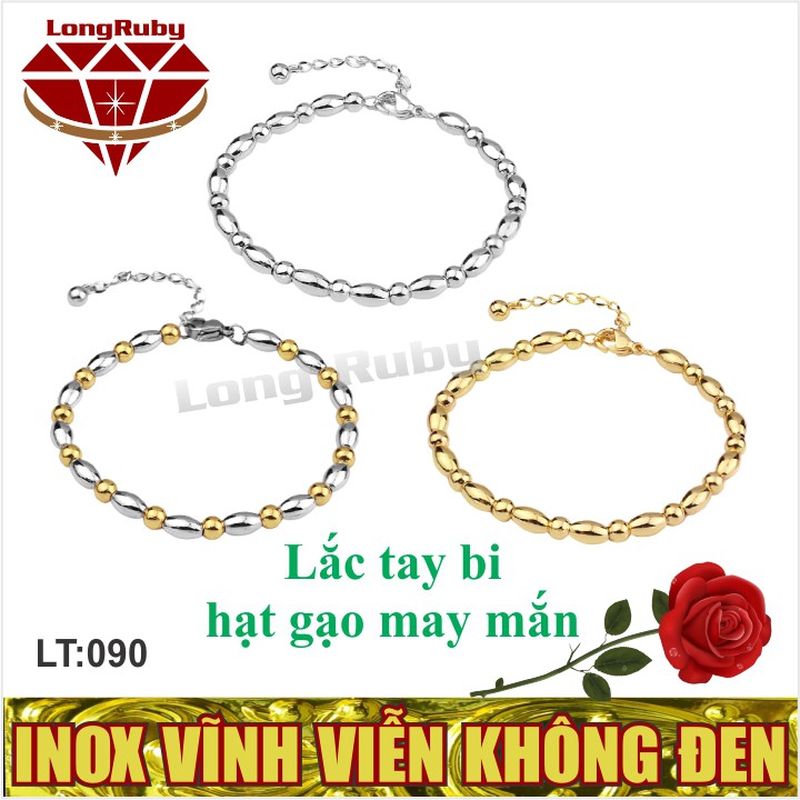 Vòng tay hạt gạo mạ vàng may mắn