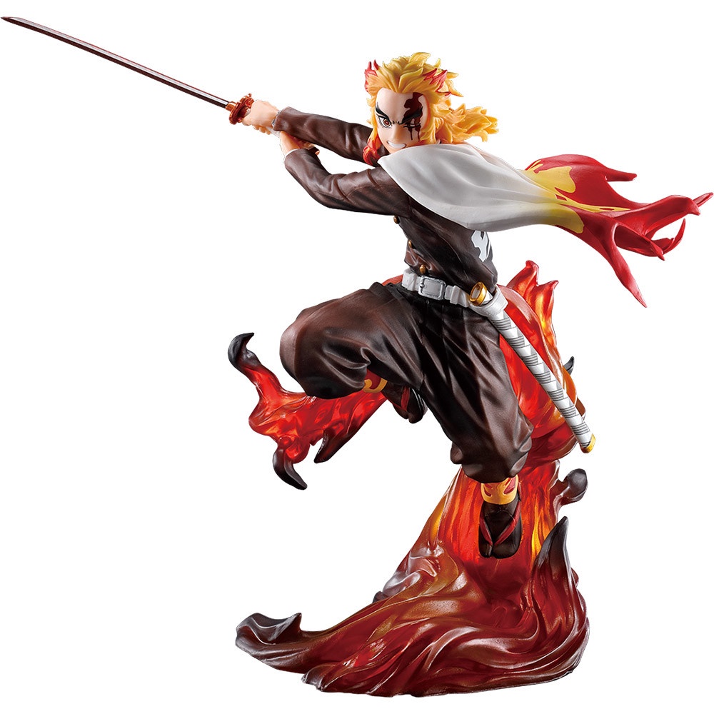 Mô Hình Figure Chính Hãng Anime Rengoku Kyoujurou, Ichiban Kuji giải LAST ONE, Kimetsu No Yaiba, Thanh Gươm Diệt Quỷ