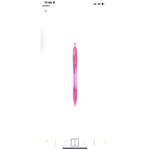 Bút bi gel Digno Mykra mực viết ra cùng màu vỏ.