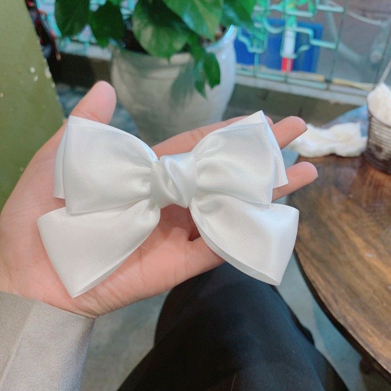 cặp tóc nơ lụa ngắn thời trang