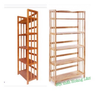 Kệ sách 5 tầng gỗ cao su
