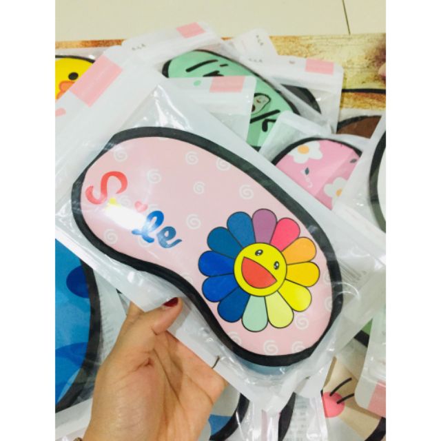 Bịt Mắt Ngủ 3D Kèm Túi Gel Làm Mát Hoạ Tiết