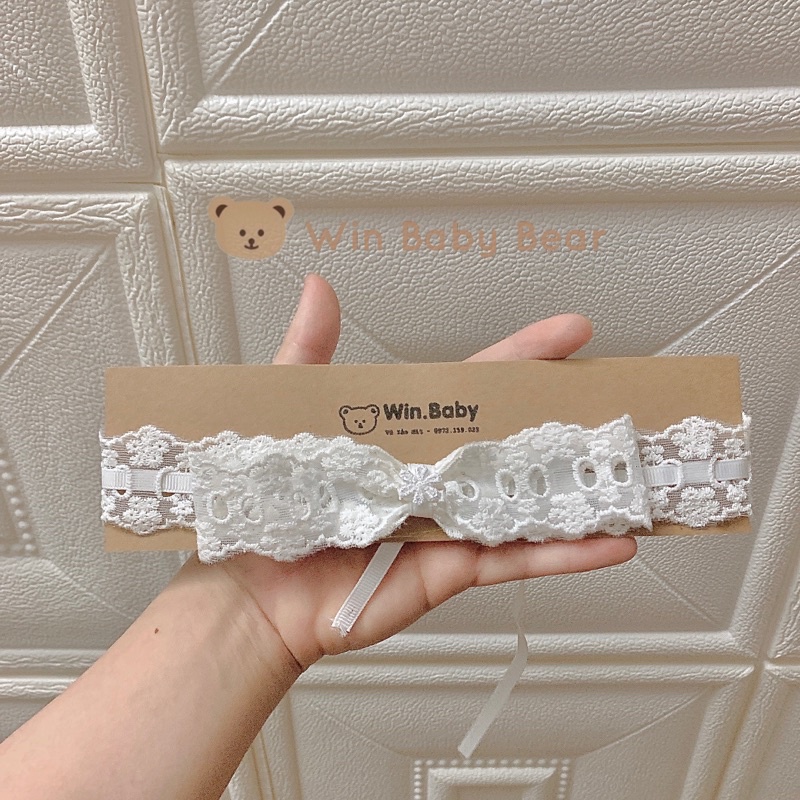 Turban ren mềm thắt nơ xinh xắn cho bé yêu