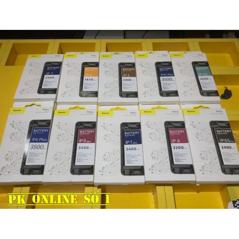 Pin dung lượng cao chính hãng Baseus dùng cho iPhone 6/6s/7/7Plus/ 8/ Plus Baseus Original Battery Chống Cháy Nổ