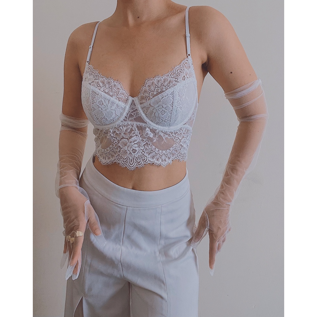 Áo Toplette gọng ren mi mềm mại ôm quả không mút co giãn tốt Cô Kim 7 | BigBuy360 - bigbuy360.vn