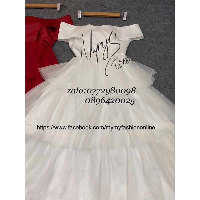 Kèm ảnh/video thật - ĐẦM XOÈ BẸT VAI XẾP TẦNG SANG TRỌNG - MS236V | BigBuy360 - bigbuy360.vn