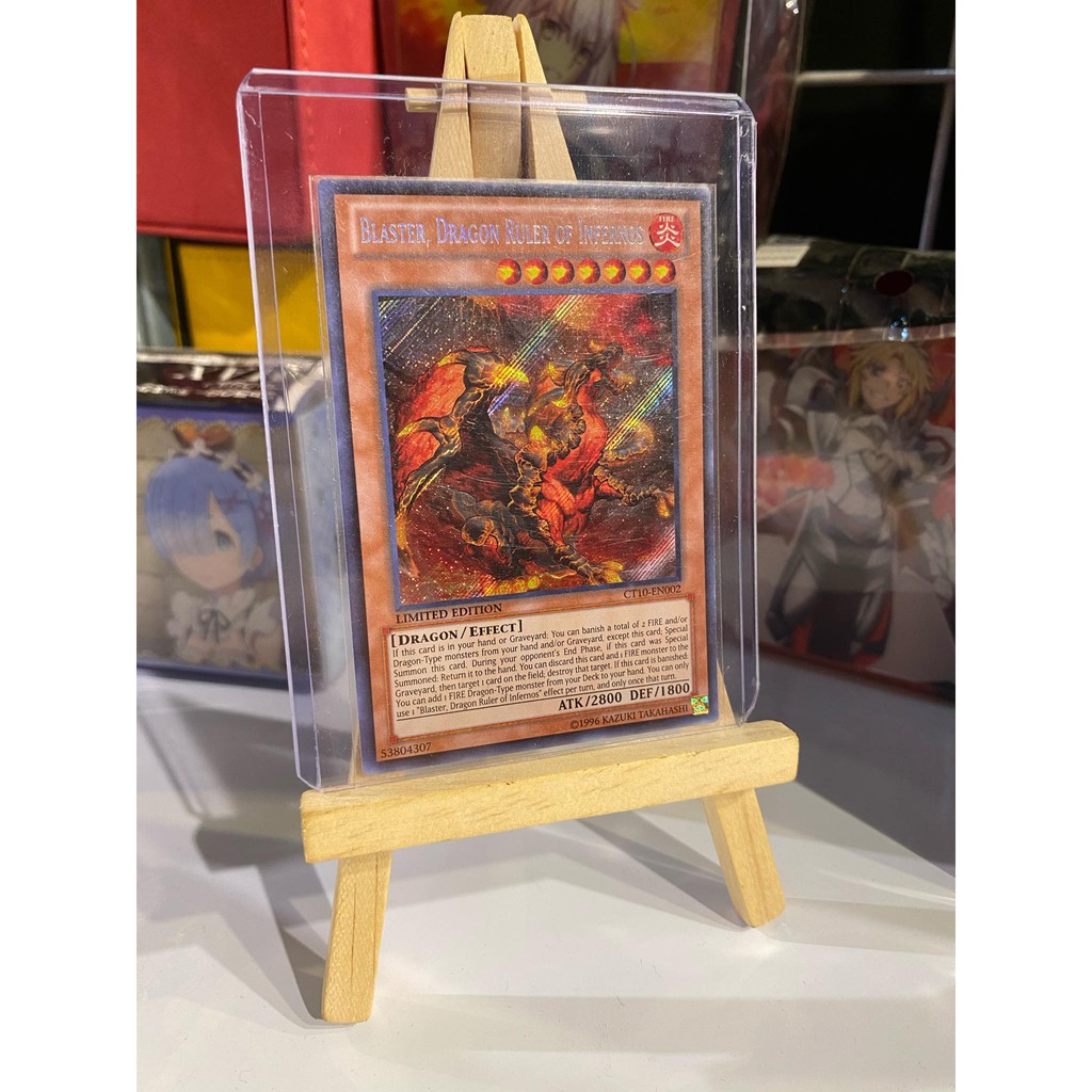 Lá bài thẻ bài Yugioh Blaster Dragon Ruler of Infernos – Secret Rare - Tặng bọc bài nhựa bảo quản