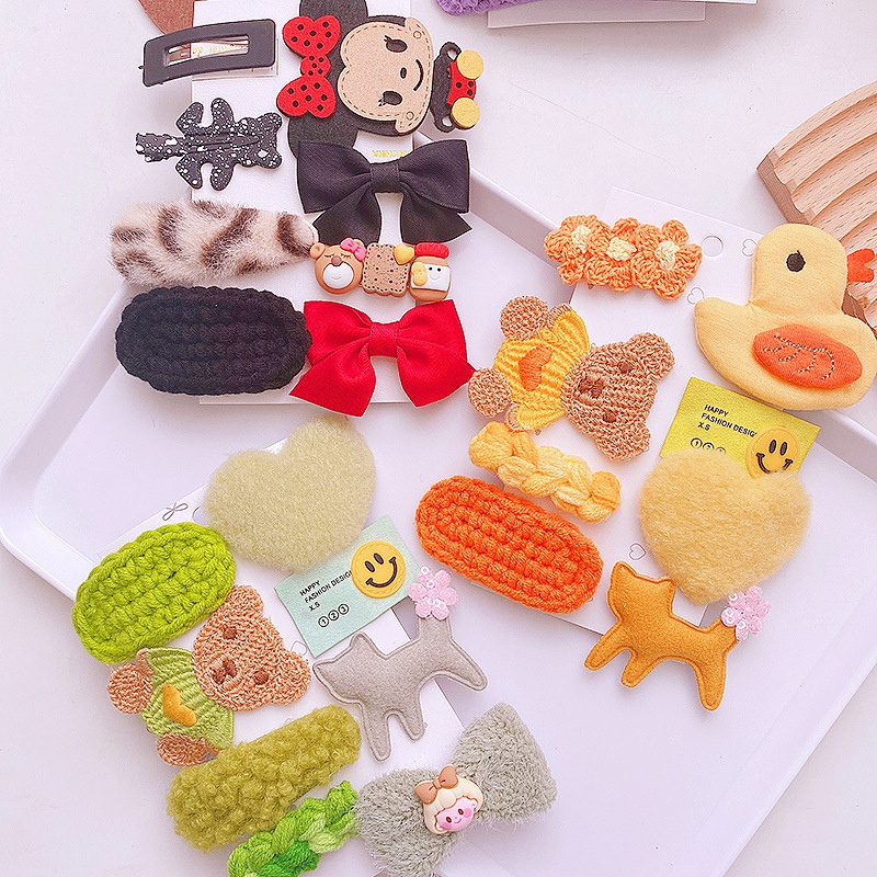 Set 8 kẹp tóc màu kẹo đáng yêu cho bé gái