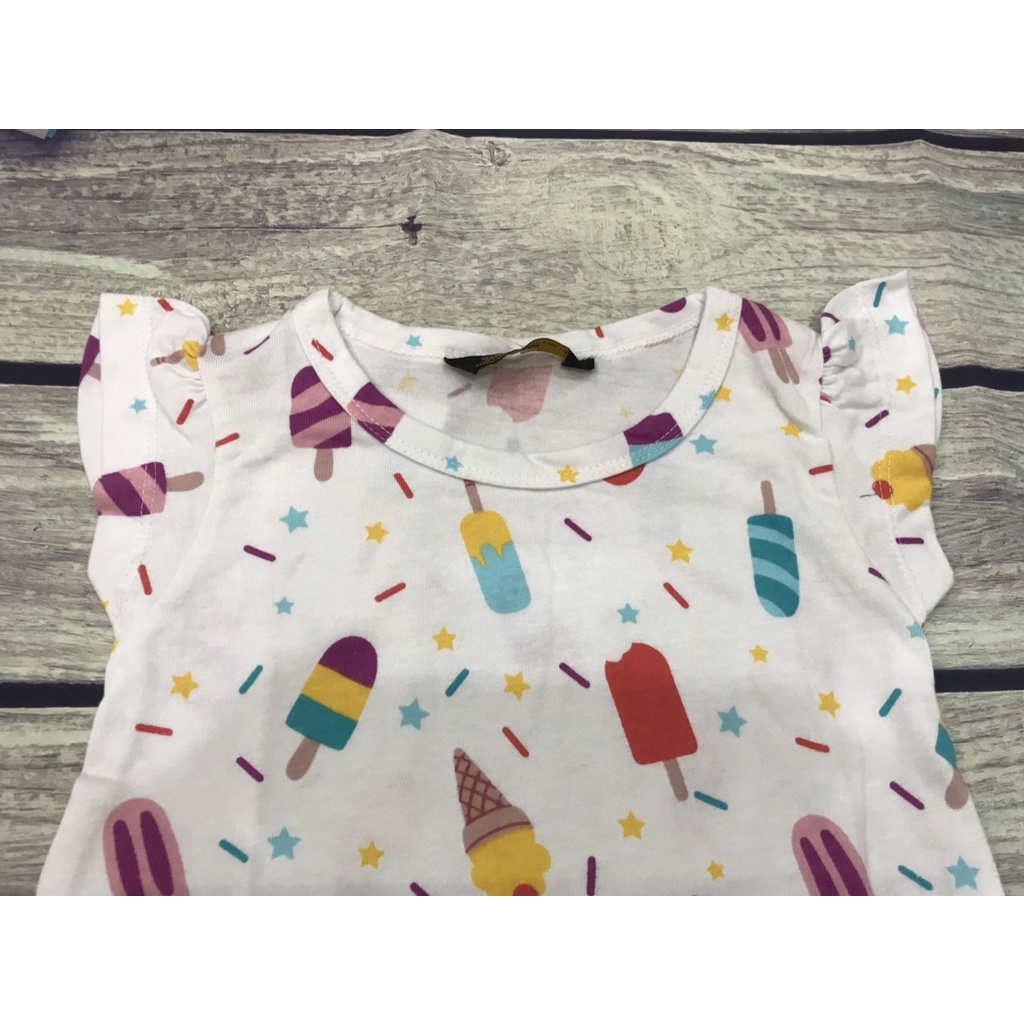 Váy, đầm bé gái chất cotton thoáng mát nhiều hoạt tiết dễ thương Que kem - GD050701TQK