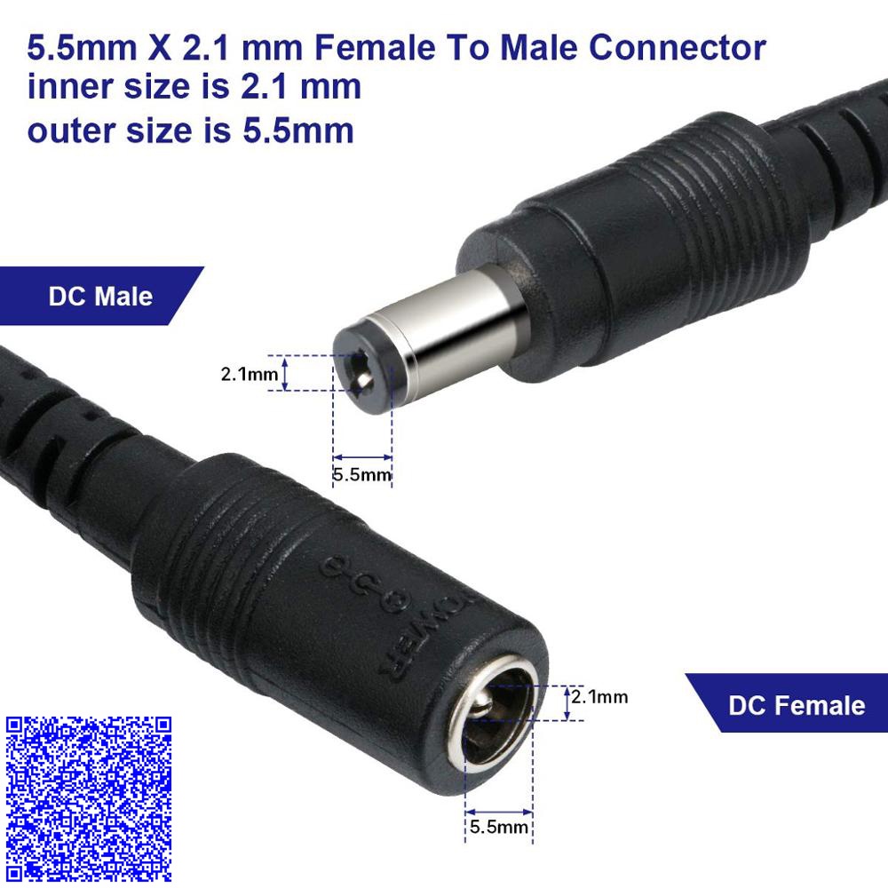 DÂY NỐI MỞ RỘNG DC 5521 DÙNG CHO ĐÈN LED