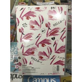 Vở A4 Campus - CLASSY (Có Chấm, 200 trang) (Lốc 5 cuốn)
