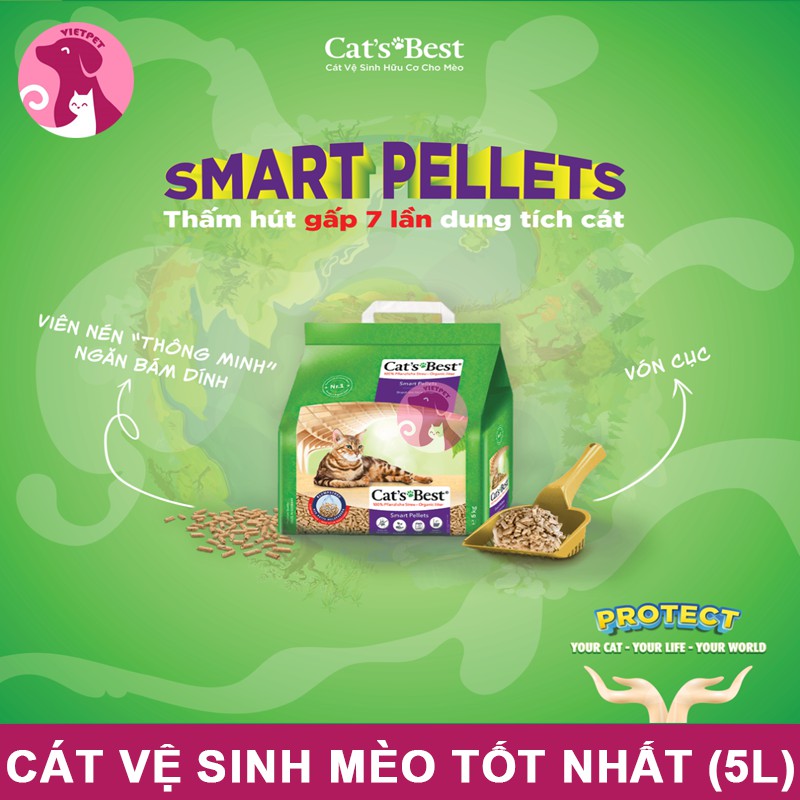 [5L] Cát vệ sinh cho mèo - Cat’s Best Smart Pellets