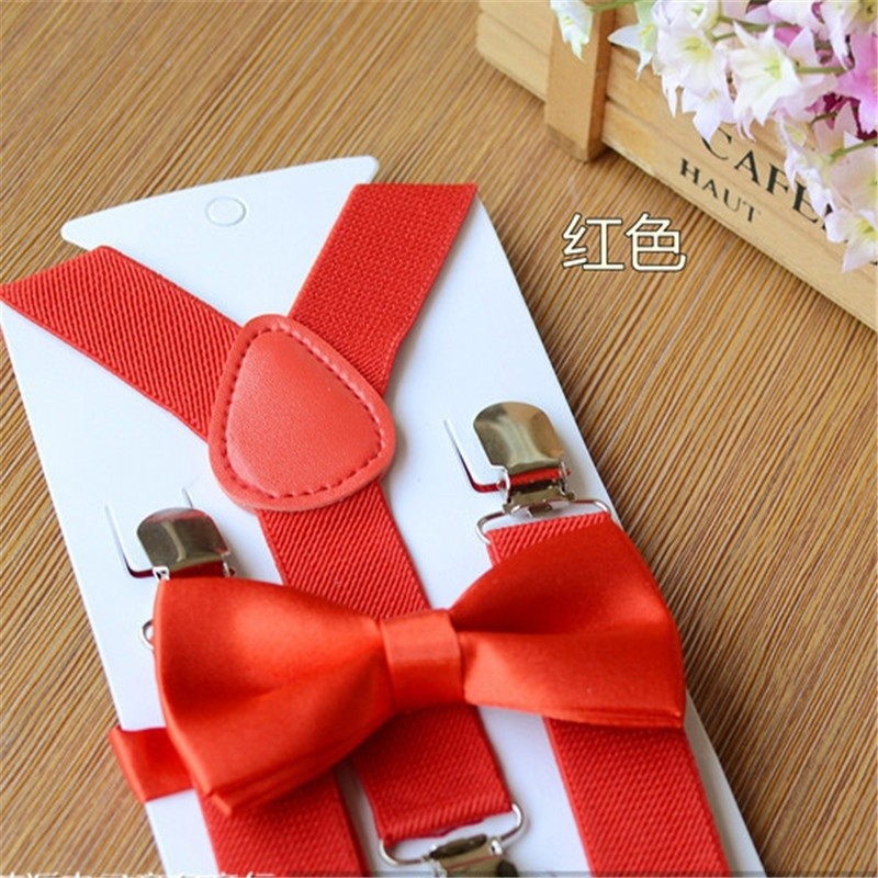 Dây đai quần yếm co giãn có thể điều chỉnh đính nơ dễ thương cho bé