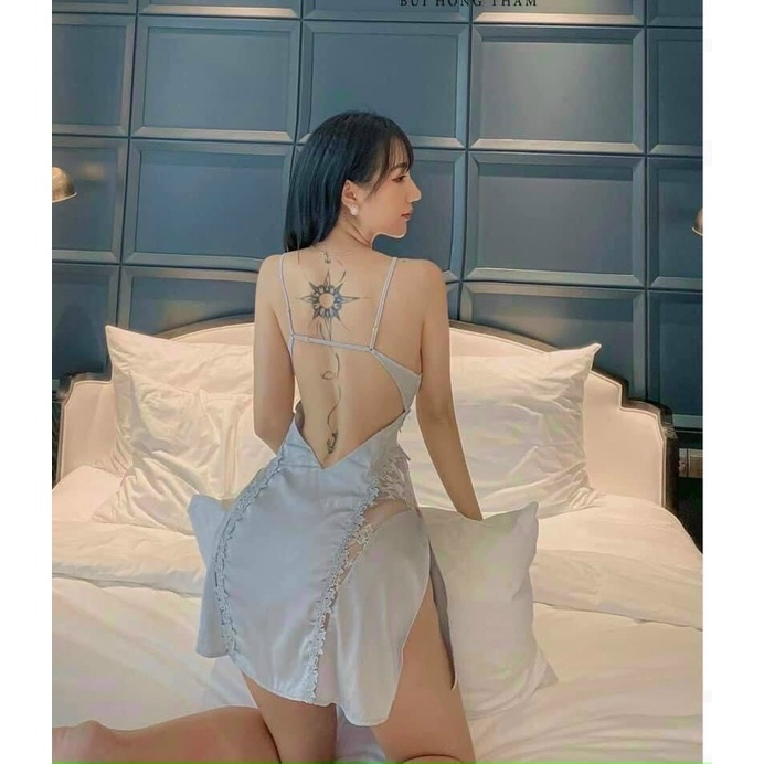 Sét Choàng Ngủ Cao Cấp, Váy Ngủ Lụa Nữ Kèm Choàng Phối Voan Tầng Siêu Xinh | BigBuy360 - bigbuy360.vn