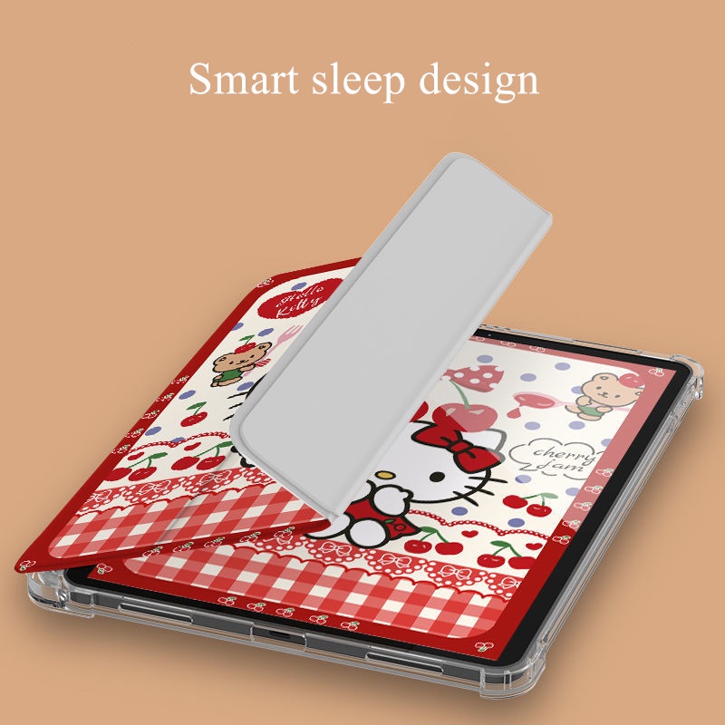 Ốp máy tính bảng TPU họa tiết mèo Hello Kitty dễ thương thích hợp cho iPad Gen7/8/9 10.2" Air4 Air5Pro11" Pro12.9" mini6
