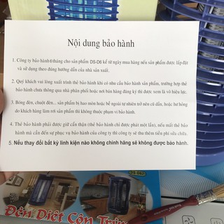 Đèn bắt muỗi, đèn diệt côn trùng Đại Sinh D6