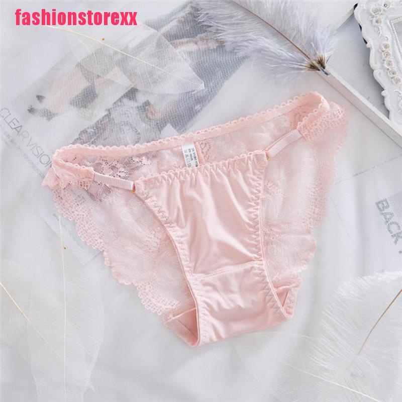 FA Sexy Transparent Panties Women Mesh Lace Solid Briefs Casual Seamless Underpanty | BigBuy360 - bigbuy360.vn