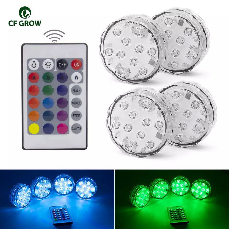 ✅ Đèn LED 16 màu Dán Tường Điều khiển từ xa (DÙNG NGOÀI TRỜI - SÂN VƯỜN - BỂ CÁ)