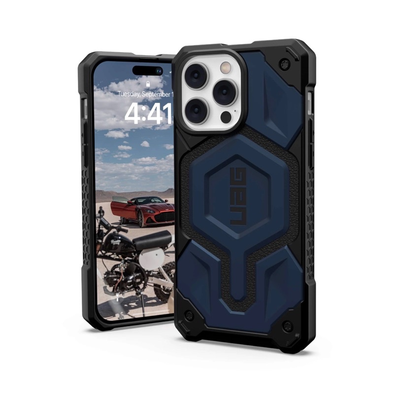 ỐP LƯNG UAG MONARCH PRO Xanh Mallad with MAGSAFE CHO IPHONE 14 PRO MAX tại nguyễn gia group Cao Đạt Q5