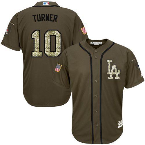 Áo tay ngắn in tên cầu thủ bóng chày Dodgers 10 Justin Turner thời trang cho nam