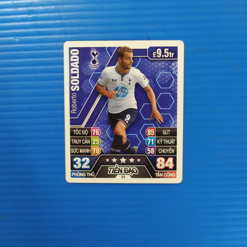 [Một thẻ] Thẻ cầu thủ bóng đá Poca Match Attax 13-14 mùa 2013-2014 thẻ 2nd cũ ít