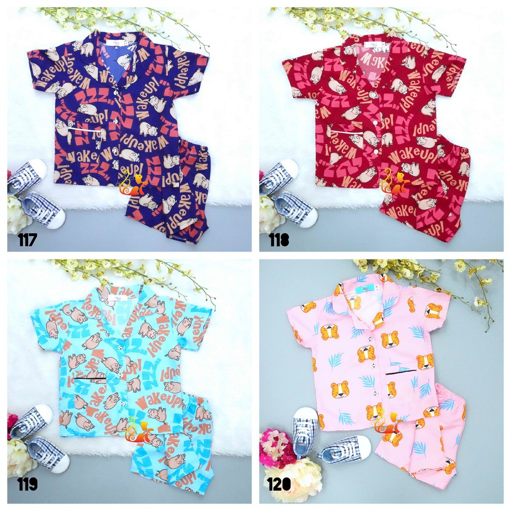 Size số 4 - Đồ Mặc Nhà "Quần Đùi" Pijama Kate Thái - Cho Bé 13 - 17kg. Từ 2 tuổi - 4 tuổi (Phần 6)