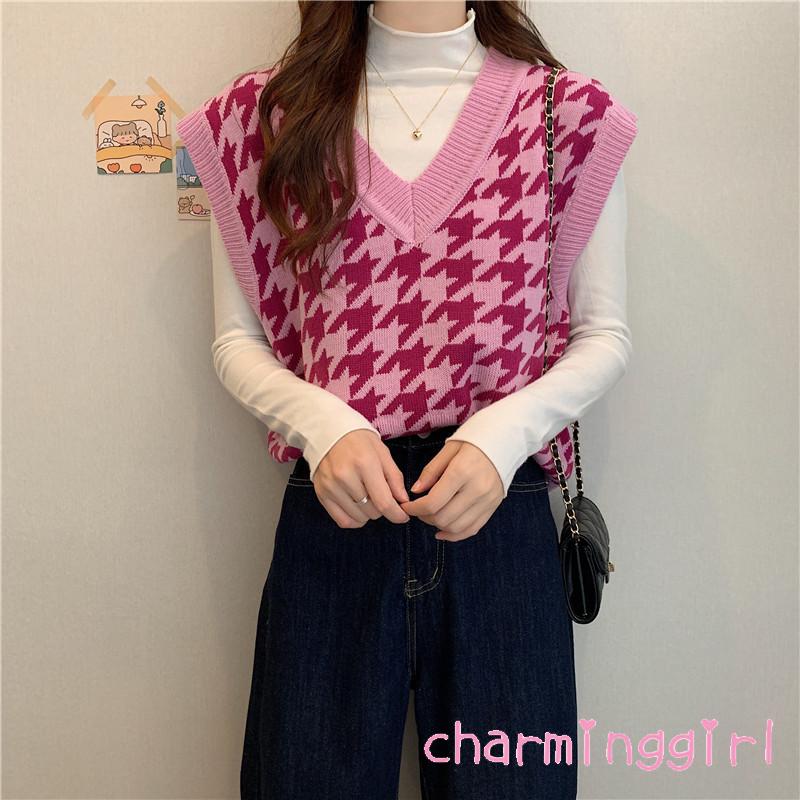 Áo Thun Sát Nách Cổ Chữ V Họa Tiết Hình Học Nhiều Màu